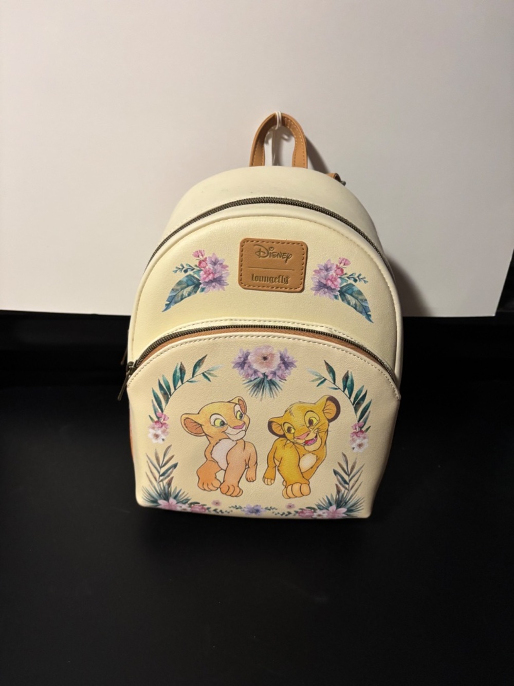 Loungefly Disney The Lion King Simba & Nala Floral Mini Backpack